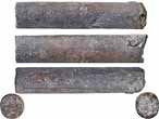 Fossile de rostre de Blemnite Cylindroteuthis du jurassique Boulonnais